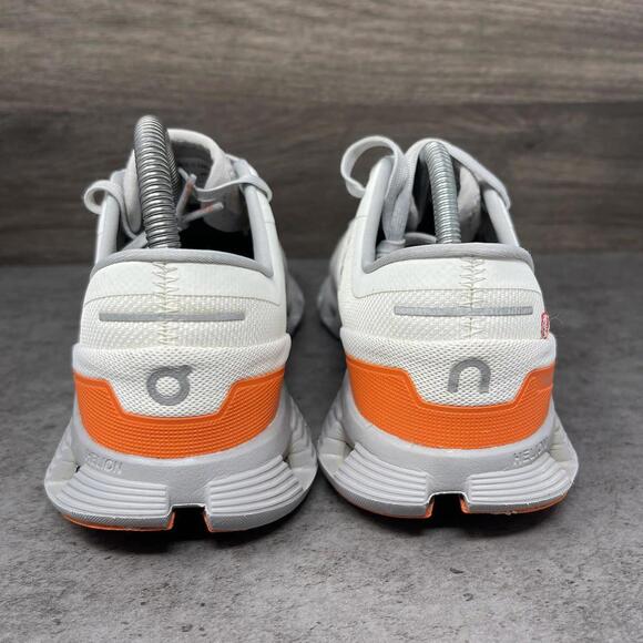 On Cloud X3 Running Shoes Womens Size 8.5 Grey Orange Sneakers